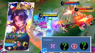 NEW EMBLEM FOR RUBY!!!🔥BEST RUBY BUILD AND ROTATION 2024