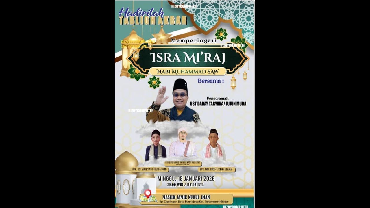 LIVE JUJUN MUDA ll ISRO MI'RAJ 1447 H /2026 ll JAMIE NURUL IMAN  ISRO MI'RAJ 1447 H 2026 BUANAJAYA