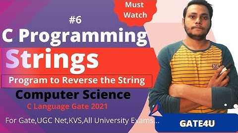 String Reverse Program strrev Functions in C Programming Gate4U
