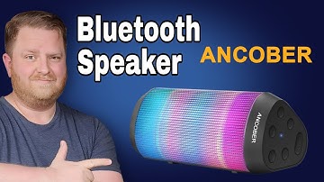 Ancober Portable Bluetooth Speaker: RGB Lights & Loud Sound!