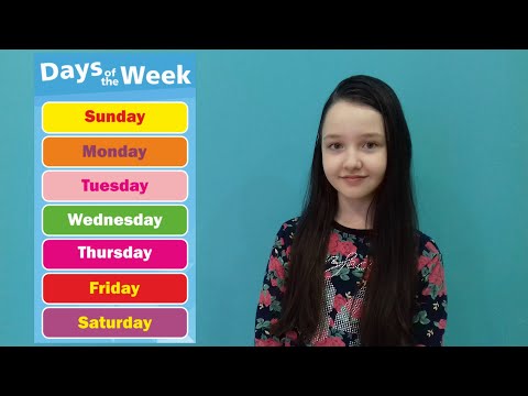 Дни недели. Days of the Week.