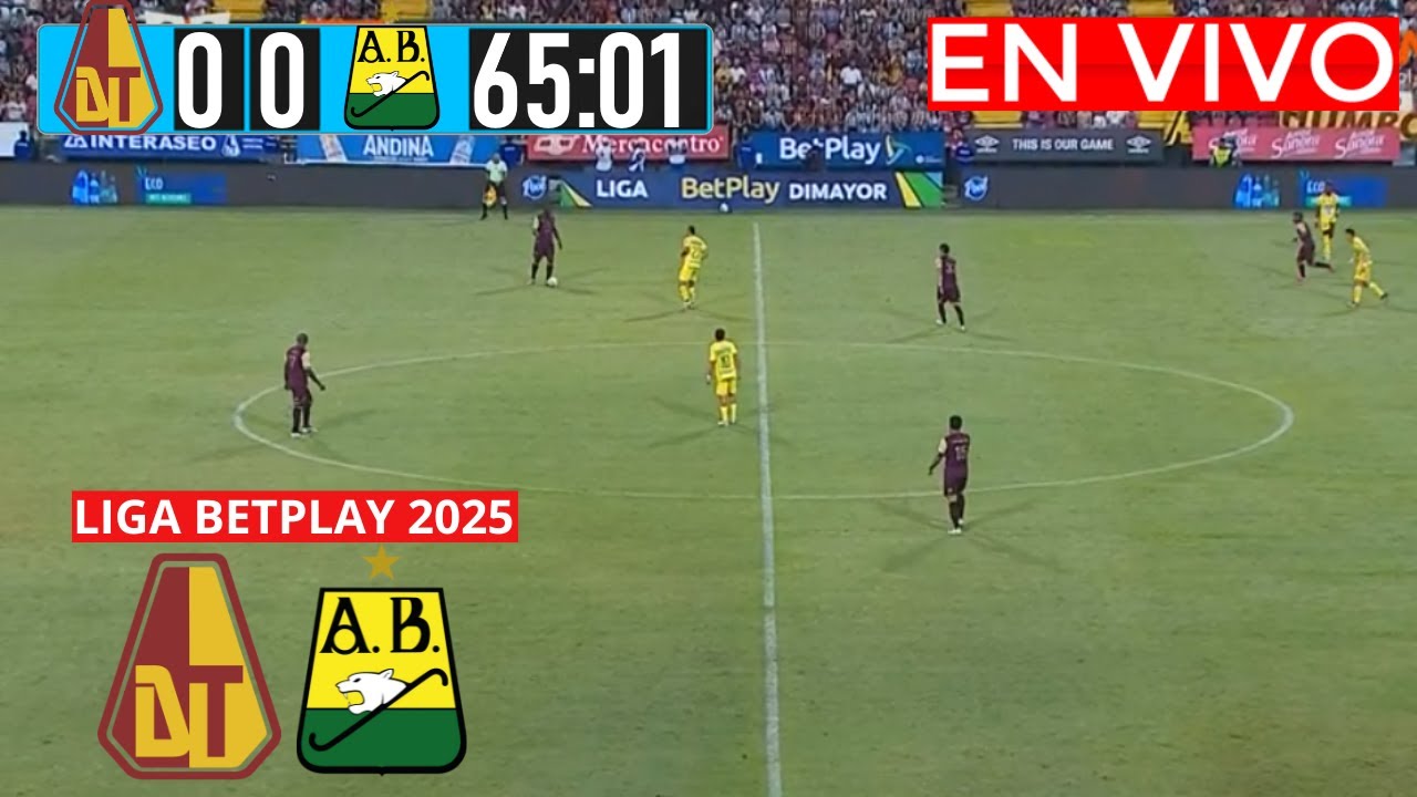 TOLIMA VS BUCARAMANGA En Vivo Hoy 🔴 Cuadrangulares Liga Betplay 2025 ...
