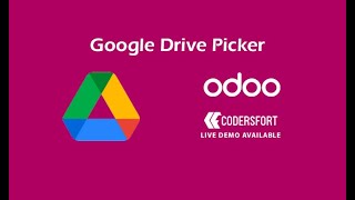 How to Upload attachments from Google Drive to odoo | Odoo Google Drive Picker, odoo to google drive