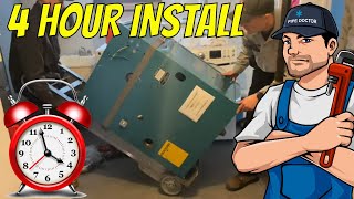 Steam Boiler Replacement Using Viega MegaPress @USBoiler Burnham SteamMax 125 How To Install