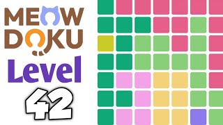 Meowdoku: Brain Puzzle Games Level 42 Walkthrough