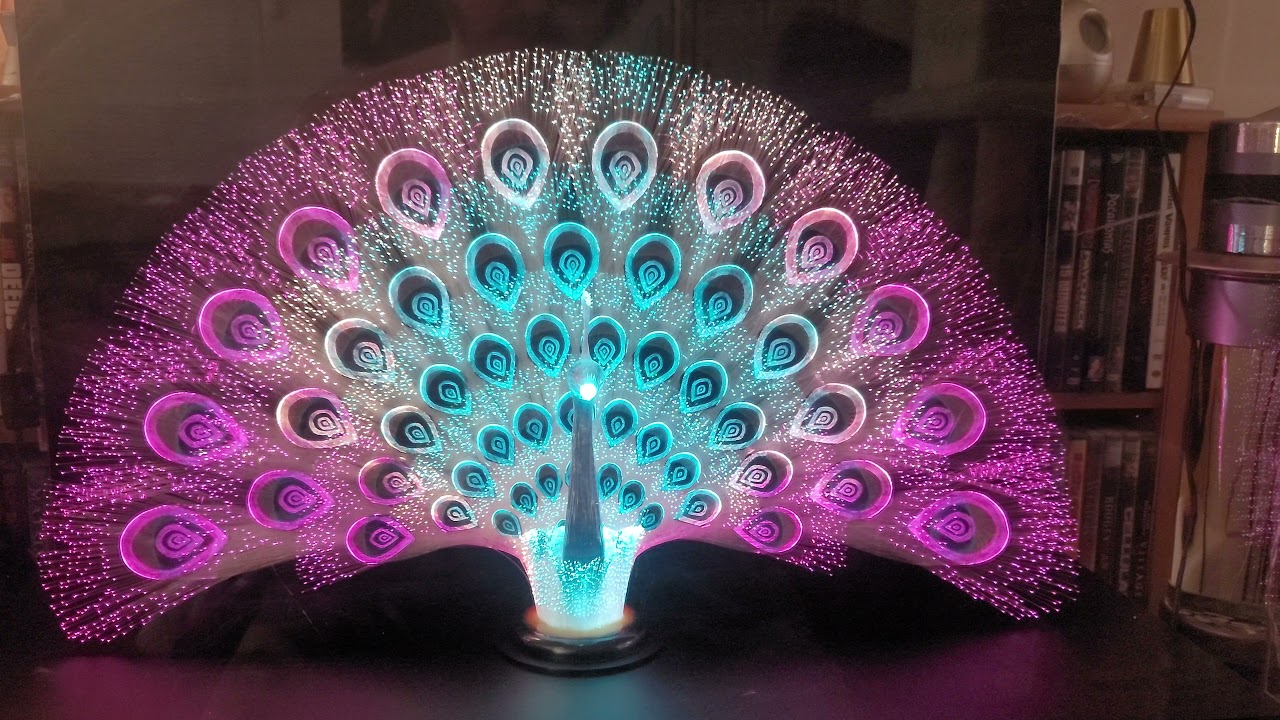 Fiber optic peacock YouTube