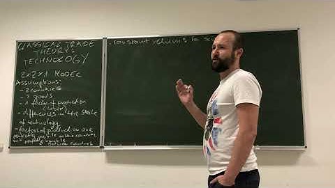 04. IEF: Comparative advantage model - part 1: general information and model assumptions