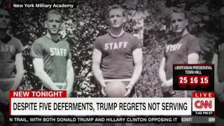 Trumps Record Of Draft Deferments During Vietnam War 8.3.16