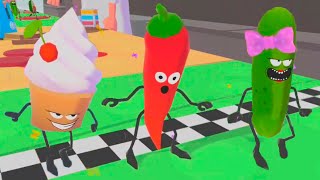 THE FRUITS OBSTACLES RACES Gameplay Walkthrough FALL GUYS RUN 3D Android Game screenshot 3