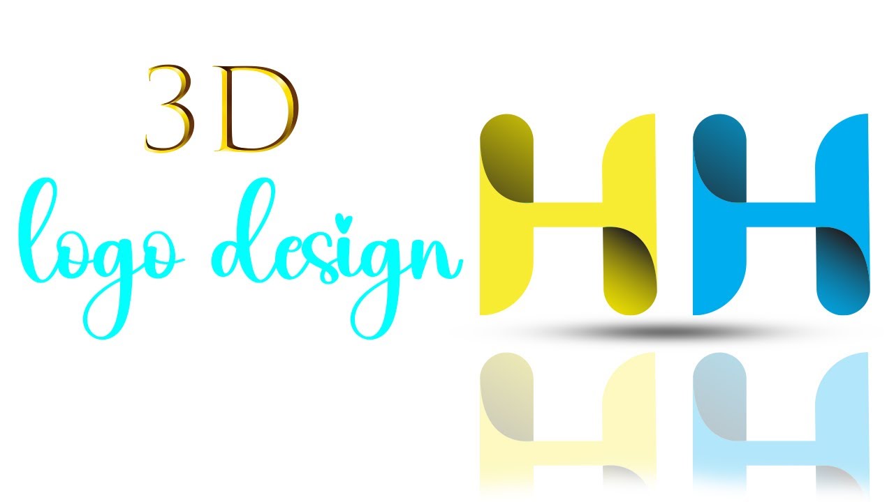 Letter 3d H Logo Design Illustrator | logo design | 