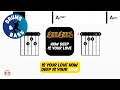 Bee Gees - How Deep Is Your Love • Bass &amp; Drums | Scrolling Guitar Chords &amp; Lyrics