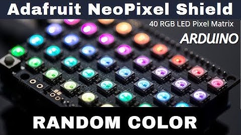 Change Random Colors NeoPixel Shield Adafruit & Arduino