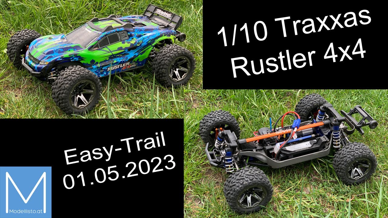 Traxxas Rustler 4x4 HD VXL Brushless Red Silver Plus Combo - High