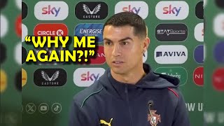 Ronaldo Explodes After Red Card vs Ireland!