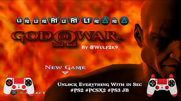 God of war 1 | Unlock Everything Within a Seconds 4K 60Fps | #ps2 #pcsx2