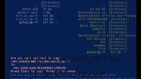 How To Put A MW2 Modded Patch On Your Ps3