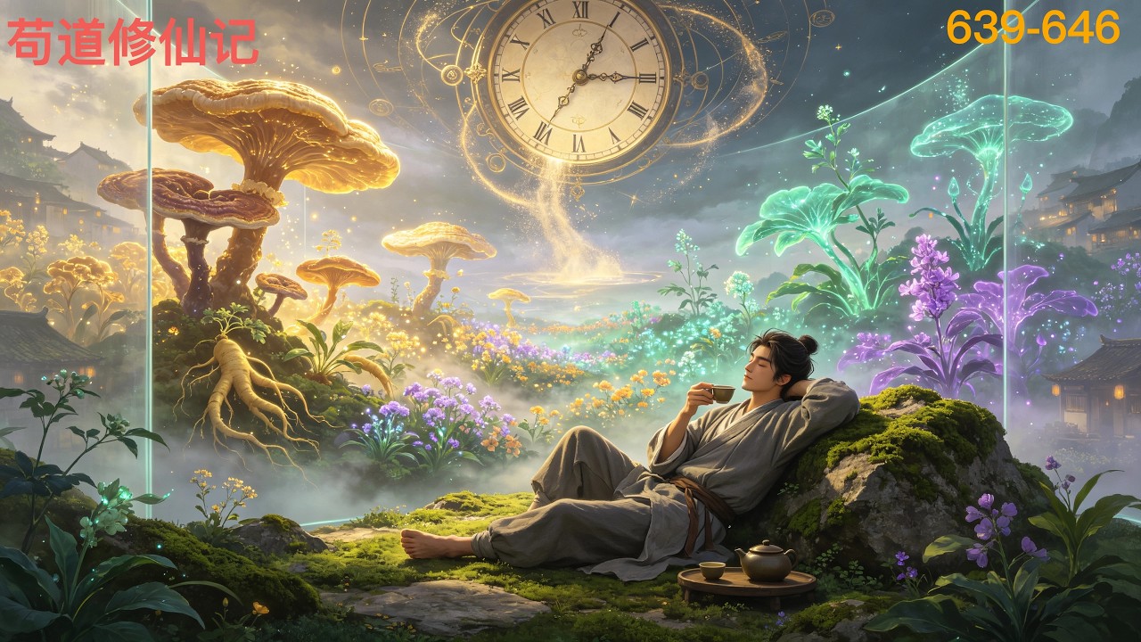 《苟道修仙记》639-646:穿越修仙界,凌天激活了随身空间,外界一年,空间百年。 拥有百倍加速空间,凌天种满了九品神药,却只想做个普通人。 (长生之道友且慢,吃我一棒 )