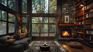 Cozy Library Fireplace Ambience 🌿 | Quiet Evening in the Woods by the Fire by Soothing Ambience 146 views 2 weeks ago 3 hours
