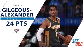 Shai Gilgeous Alexander's Full Highlights: 24 PTS vs Nuggets | 2019-20 NBA Season - 8.3.20