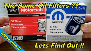 Motorcraft Oil Filter Cut Open FL820s vs. Mopar Oil Filter Cut open MO899 Oil Filter Review