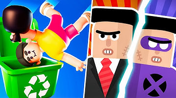 Lazy Jump VS Superhero League - All Levels SpeedRun Gameplay Android iOS