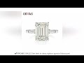 OEVAS 925 Sterling Silver Emerald Cut Created Gemstone Wedding Engagement High Carbon Diamonds Ring
