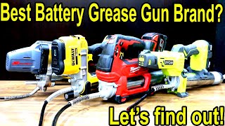 Best Grease Gun Brand (BATTERY)? Milwaukee, DeWalt, Ryobi, Ingersol Rand, Performance Tool