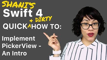 Swift 4 PickerView Intro