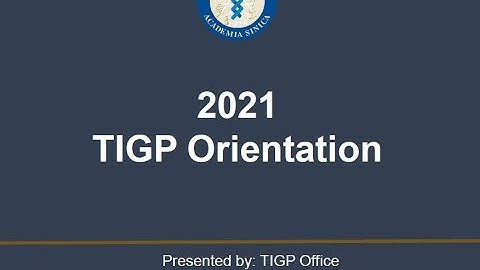 TIGP Regulation & Cyber Security  Awareness  &  Guidelines for Publication