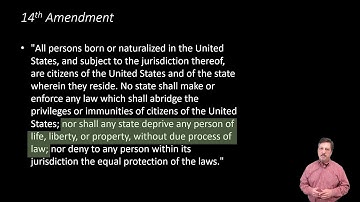 Constitutional Law: Introduction to Substantive Due Process