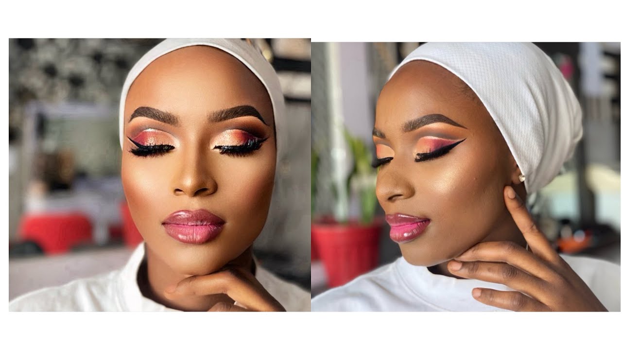 how to do sunset eyeshadow (cut crease with a cat eyes... SUNSET 🌆 CUT CREASE TUTORIAL - YouTube
