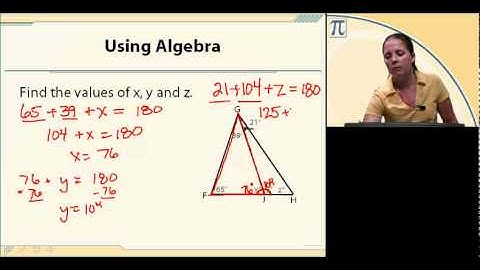 Geometry Lesson 6 - Parallel Lines and the Triangle Angle-Sum Theorem