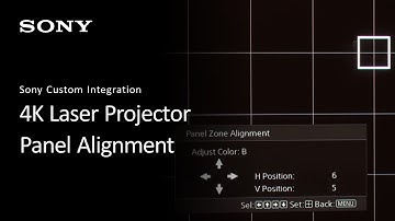 Sony XW Projector Panel Alignment Walkthrough