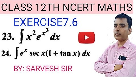 Integrals Ex:7.6 Q. 21 and 22 class12th maths|| IIT JEE || maths study point by sarvesh sir (Hindi)