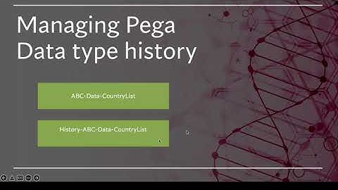 Managing Pega Data Type History Snapshots #pega #Pegadev #pegahelp