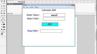 Calculate Bill using Action Script in Macromedia Flash