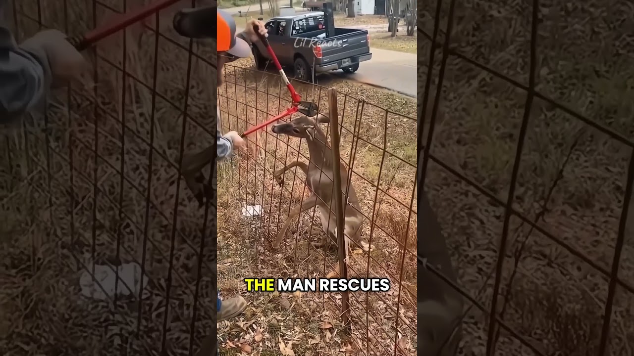 Deer Gets Stuck TWICE—Same Fence, Same Chaos 🦌😅
