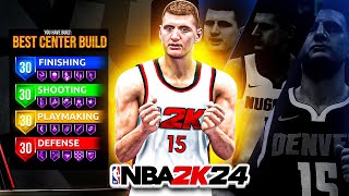 The MOST OVERPOWERED Center Build in NBA 2K24! Best Center Build NBA 2K24!
