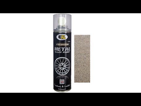 Автоемаль спрей для дисків сріблясто-бежевий металік Bosny M001 Spray Metal Alloy Paint 300мл, відео 1