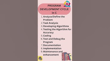 PROGRAM DEVELOPMENT CYCLE  in C