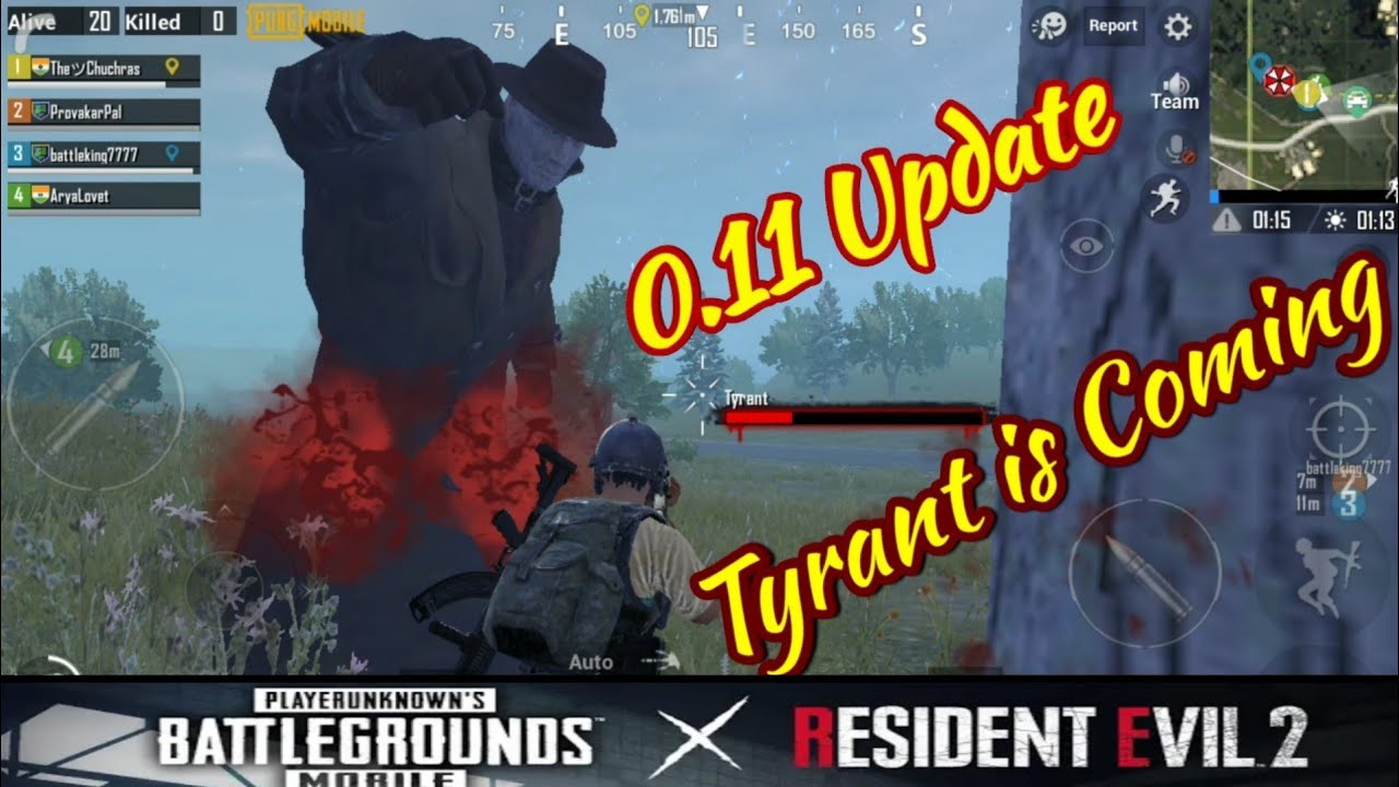 Pubg Mobile 0.11 Update is here ! Tyrant is Coming...... Zombie Mode.