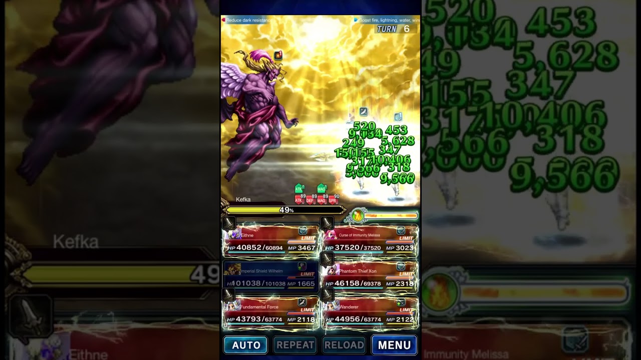 FFBE GL Series Boss Battle - Kefka [EXT] - 12 Turns All Missions!