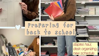 back to school // supplies shopping, organizing, & other prep