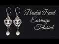 How to Make Elegant Bridal Pearl Earrings - Beginner/Intermediate Wire Wrapping Tutorial