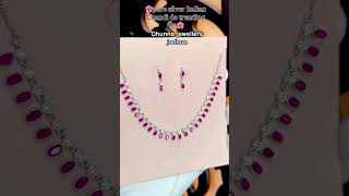 pure silver Italian set | 100% सिल्वर इटैलियन सेट with price #viral #silverset #silvernecklece