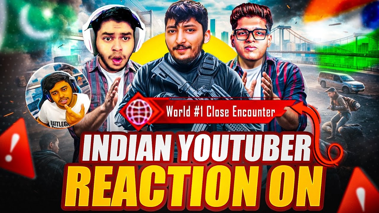 Indian Youtuber Reaction On My World # 1 Close Encounter | Pubg Mobile | How Brand