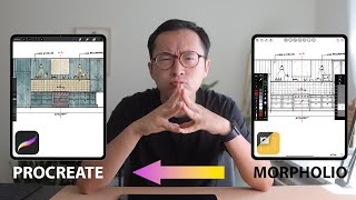 Morpholio Trace to Procreate interior design workflow