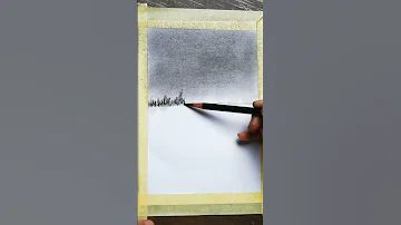 Super Easy Landscape Drawing Pencildrawing Landscapepainting Beginners 