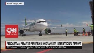 Citilink Menjadi Pesawat Pertama Yang Mendarat di Yogyakarta International Airport