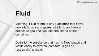 Fluid Meaning